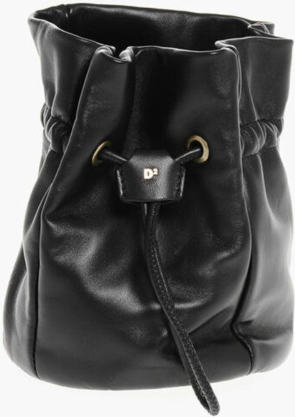 Сумка кросс-боди Dsquared2 Кожаная сумка-ведро с утяжкой