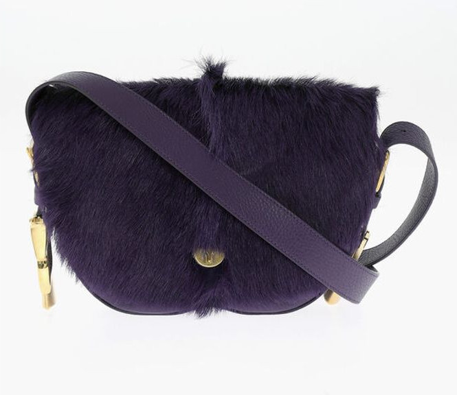 Сумка-портфель Burberry Leather CHESS Satchel Bag с отделкой из пони