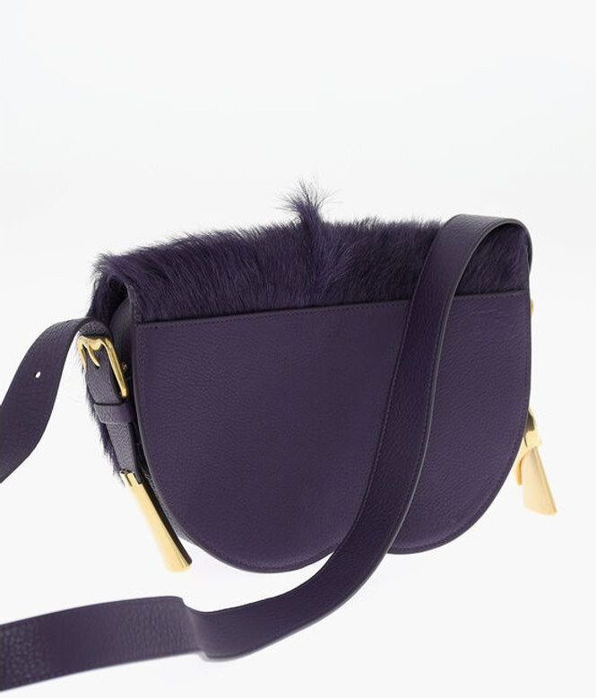Сумка-портфель Burberry Leather CHESS Satchel Bag с отделкой из пони