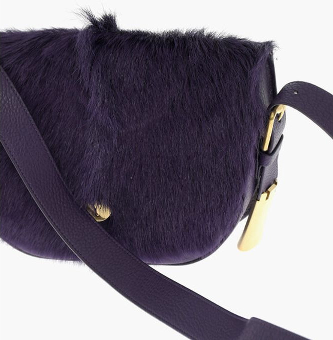 Сумка-портфель Burberry Leather CHESS Satchel Bag с отделкой из пони