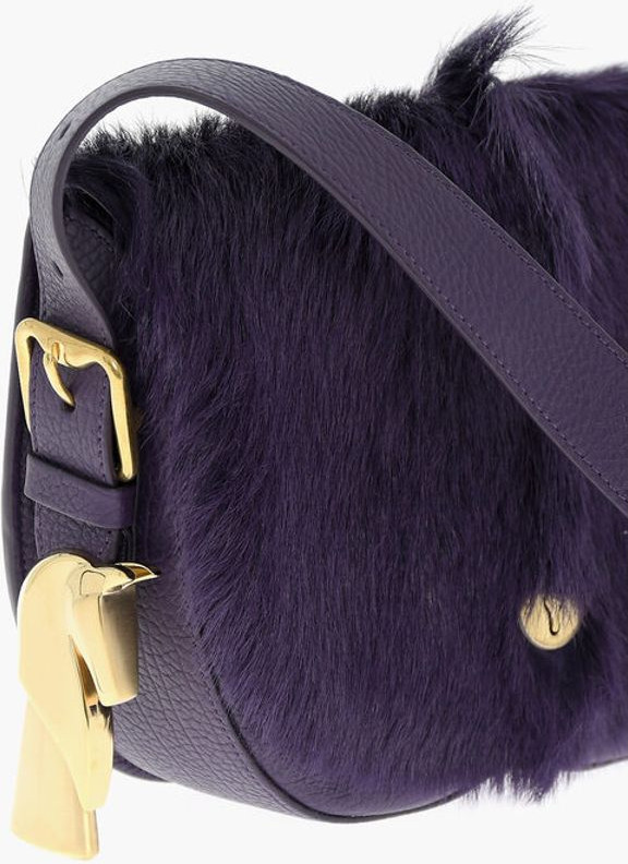 Сумка-портфель Burberry Leather CHESS Satchel Bag с отделкой из пони