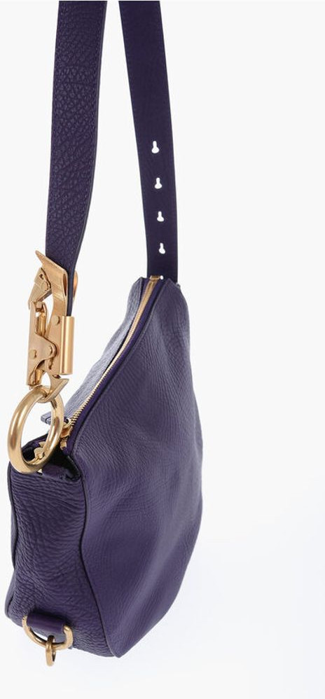 Crossbody Bag Burberry Grained Leather KNIGHT Bag with Lobster Clasp