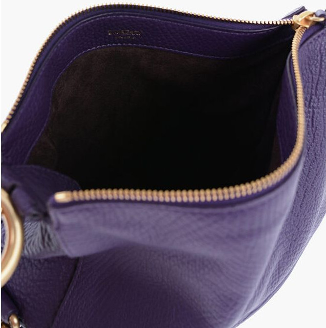 Crossbody Bag Burberry Grained Leather KNIGHT Bag with Lobster Clasp