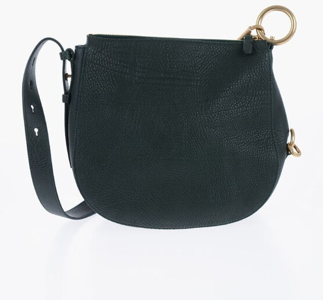Crossbody sumkasi Burberry donli teri KNIGHT sumkasi langich qisqichi bilan