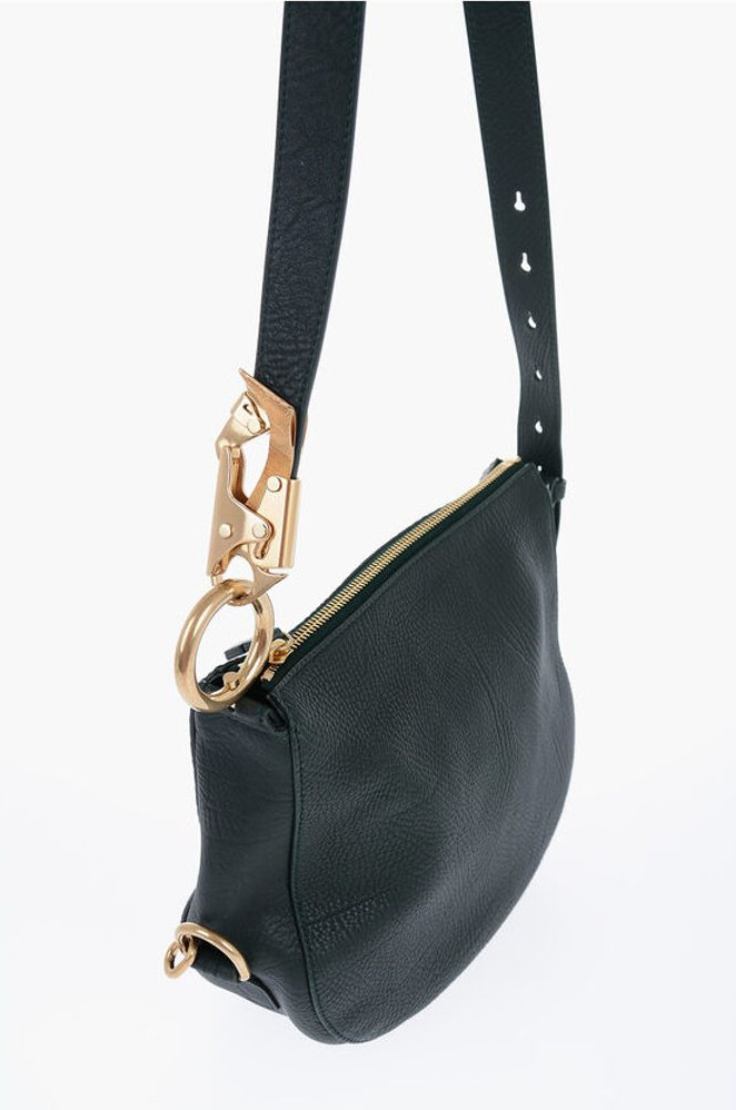 Crossbody sumkasi Burberry donli teri KNIGHT sumkasi langich qisqichi bilan