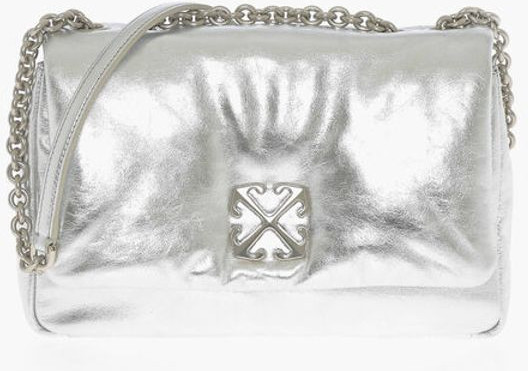 Off-White JITNEY metall yaltiroq charm sumkasi