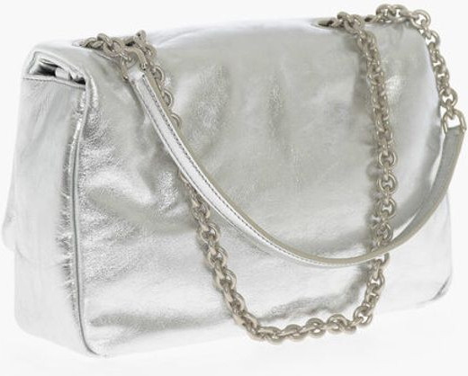 Off-White JITNEY metall yaltiroq charm sumkasi