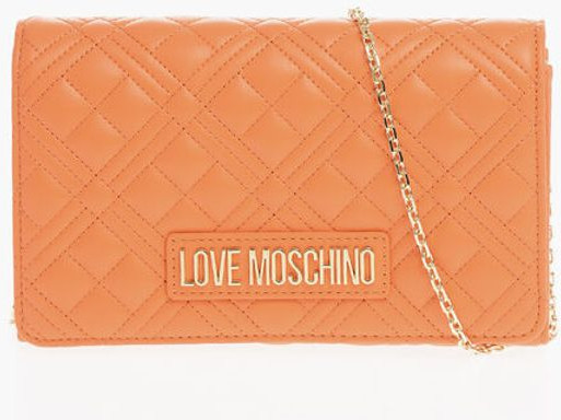 Bag Moschino LOVE Quilted Faux Leather Bag with Chain Shoulder Strap