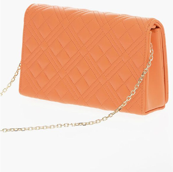 Bag Moschino LOVE Quilted Faux Leather Bag with Chain Shoulder Strap