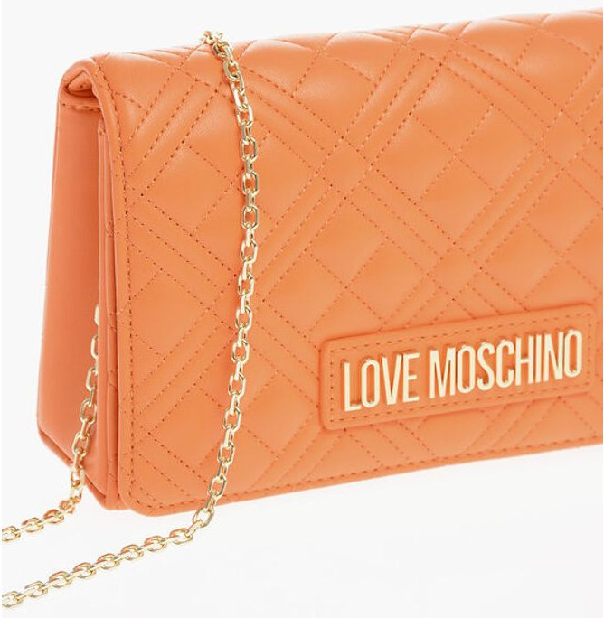 Bag Moschino LOVE Quilted Faux Leather Bag with Chain Shoulder Strap