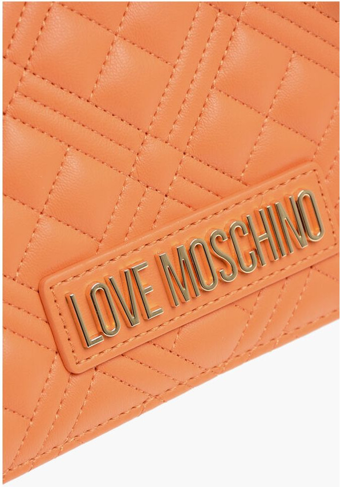 Bag Moschino LOVE Quilted Faux Leather Bag with Chain Shoulder Strap