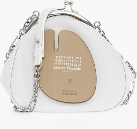 Crossbody Bag Maison Margiela MM11 Leather Mini Crossbody Bag with Silver Chain