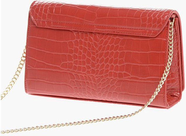 Crossbody bag Moschino LOVE Crocodile Effect Faux