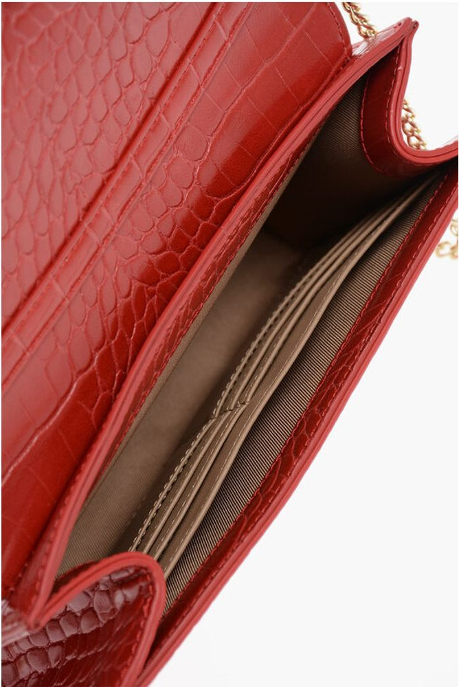 Crossbody bag Moschino LOVE Crocodile Effect Faux