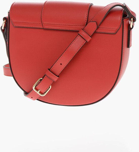 Crossbody Bag Moschino LOVE Faux Leather Crossbody Bag with Double Metal Heart