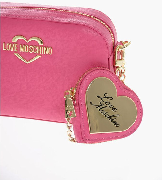 Сумка кросс-боди Moschino LOVE из искусственной кожи с золотистыми деталями