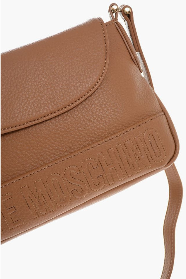 Crossbody Bag Moschino LOVE Textured Faux Leather