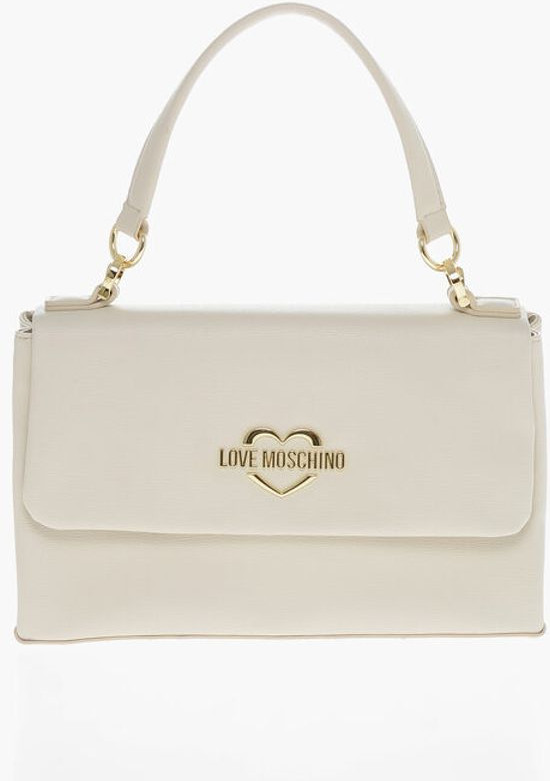 Shoulder Bag Moschino LOVE Suniy Charm Kengashli Sumka Oltin Logotipli