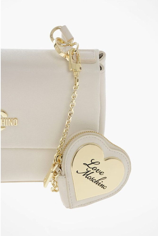 Shoulder Bag Moschino LOVE Suniy Charm Kengashli Sumka Oltin Logotipli