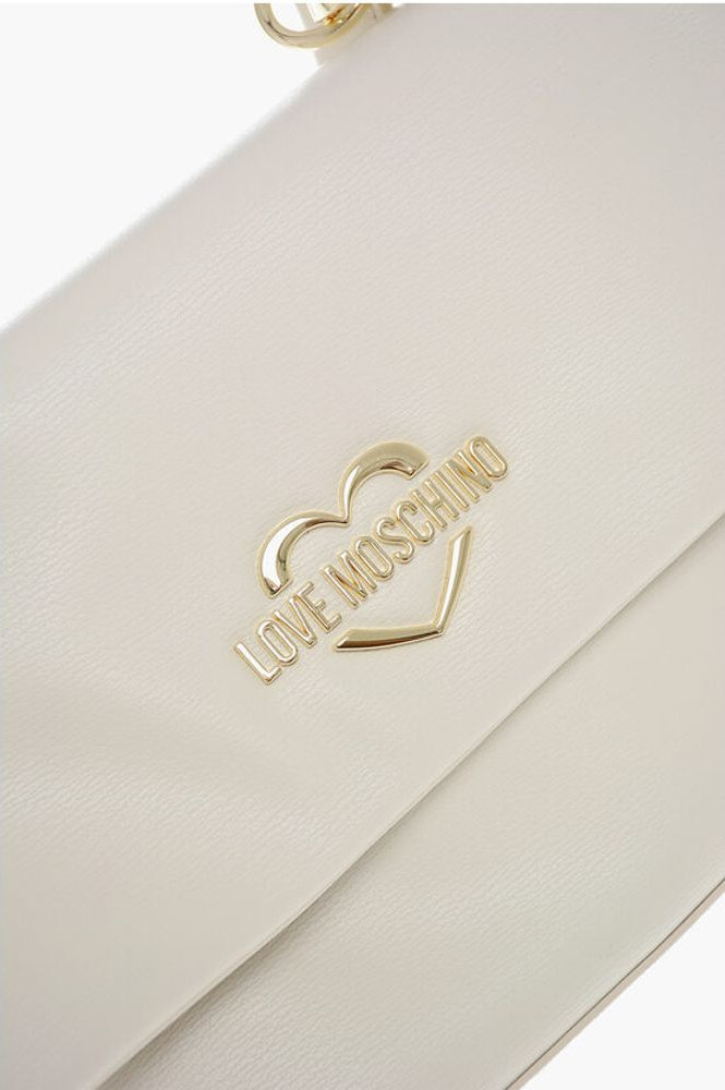 Shoulder Bag Moschino LOVE Suniy Charm Kengashli Sumka Oltin Logotipli