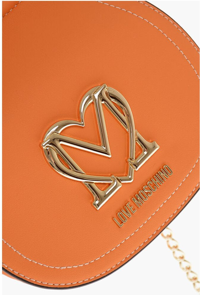 Сумка через плечо Moschino LOVE из экокожи с цепочкой-ремешком и золотистой