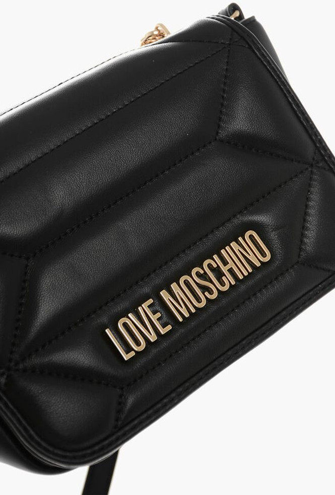 Crossbody Bag Moschino LOVE Kapitonli sun'iyCharm terisi