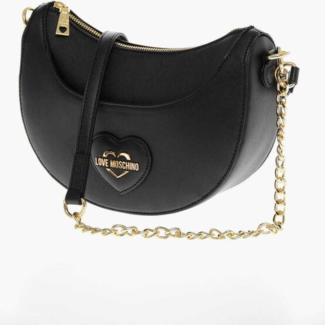 Hobo Bag Moschino LOVE Saffiano Faux Leather