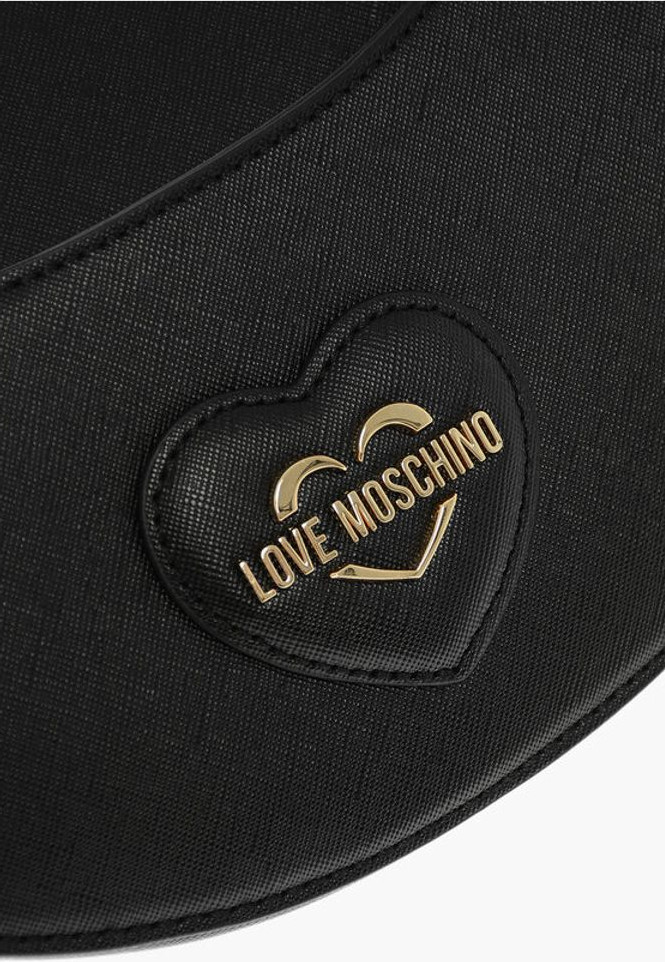 Hobo Bag Moschino LOVE Saffiano Faux Leather