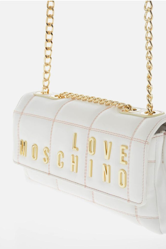 Sumka Moschino LOVE Kapchali sumka Eko-teri zanjirli yelka joli bilan