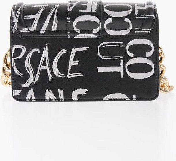 Shoulder bag Versace JEANS COUTURE All-Over Logo Printed Faux Leather