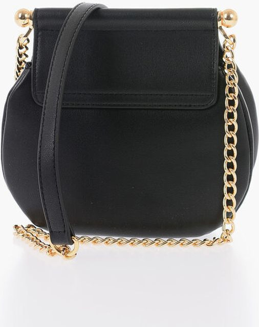 Crossbody Bag Moschino LOVE Faux Leather Crossbody Bag with Turn Lock Closure