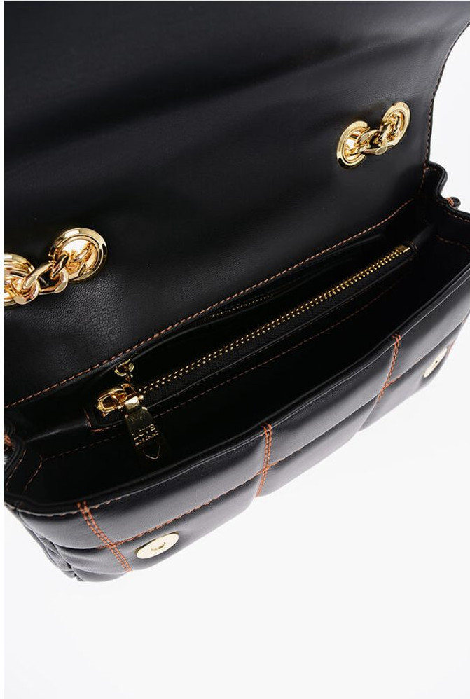 Bag Moschino LOVE Quilted Faux Leather Bag with Chain Shoulder Strap
