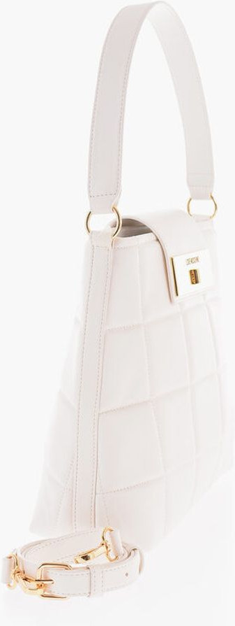 Shoulder Bag Moschino LOVE Quilted Faux Leather Shoulder Bag with Turn Lock Closur