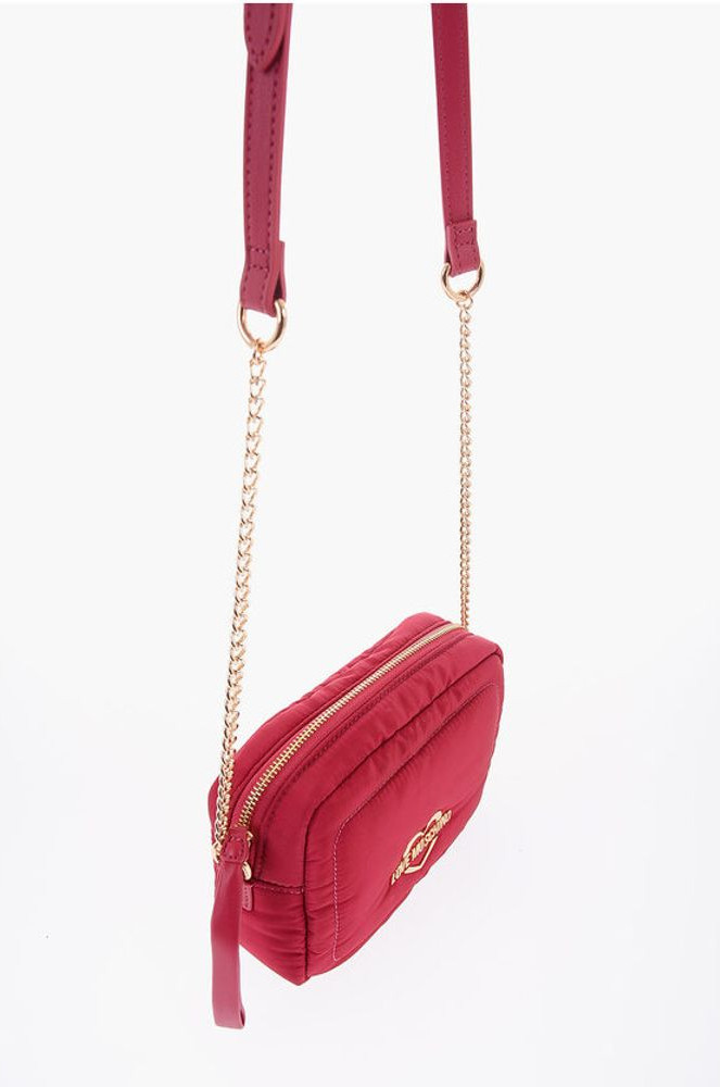 Crossbody Bag Moschino LOVE Nylon Crossbody Bag with Golden Logo