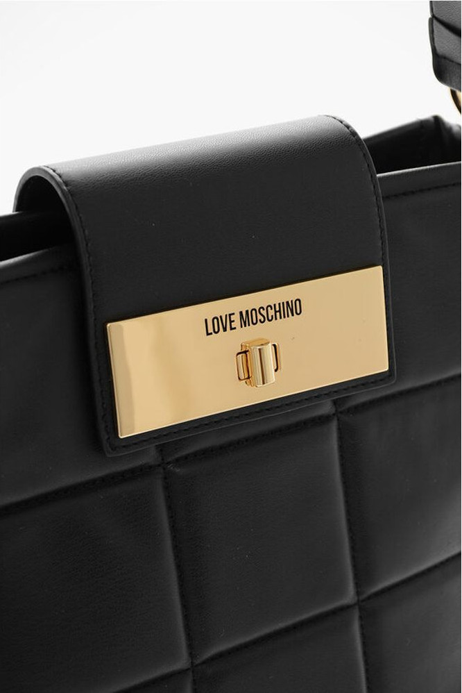 Сумка через плечо Moschino LOVE Стеганая из искусственной кожи
