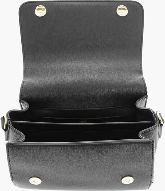 Elka sumkasi LOVE Moschino Faux Leather Elka Sumkasi Maxi Golden Logoti bilan