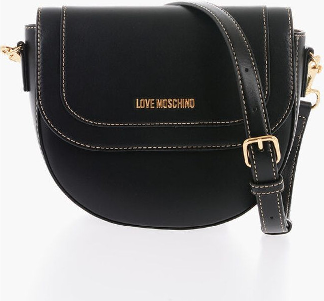 Crossbody Sumkasi Moschino LOVE Sun'iy Teridan Yo'rg'a Sumkasi Remontlanadigan Yelkali Bog'lamli