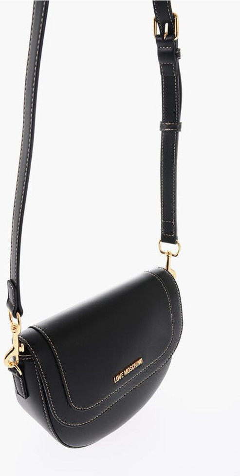 Crossbody Sumkasi Moschino LOVE Sun'iy Teridan Yo'rg'a Sumkasi Remontlanadigan Yelkali Bog'lamli