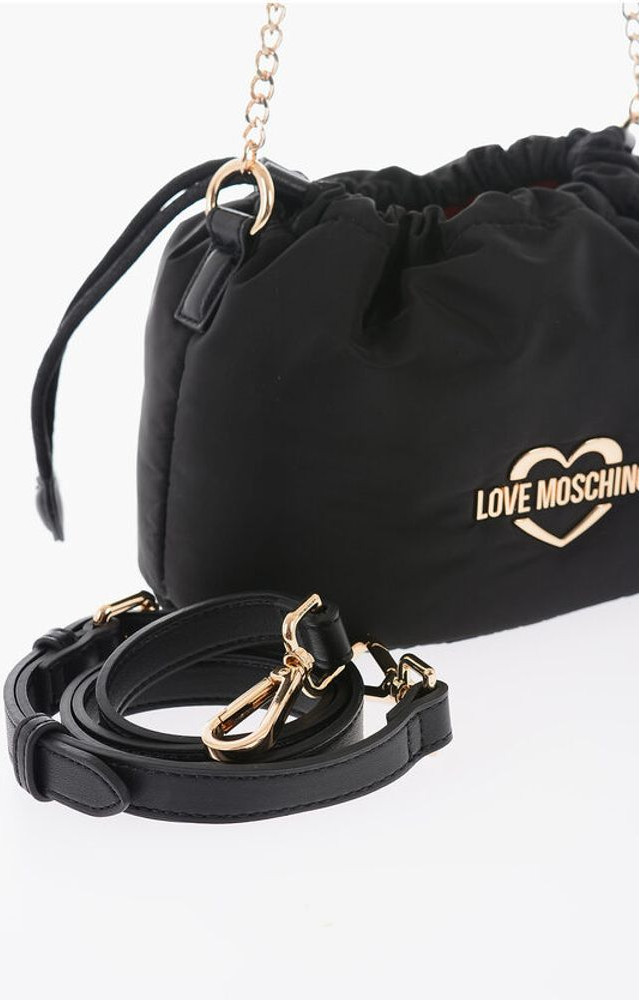Мини-сумка-ведро Moschino однотонная