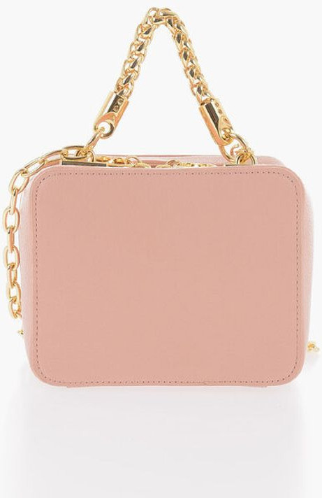 Handbag Moschino LOVE Faux Leather Bag with Chain Shoulder Strap