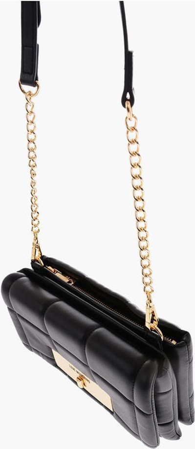 Bag Moschino LOVE Quilted Faux Leather Bag with Removable Shoulder Strap