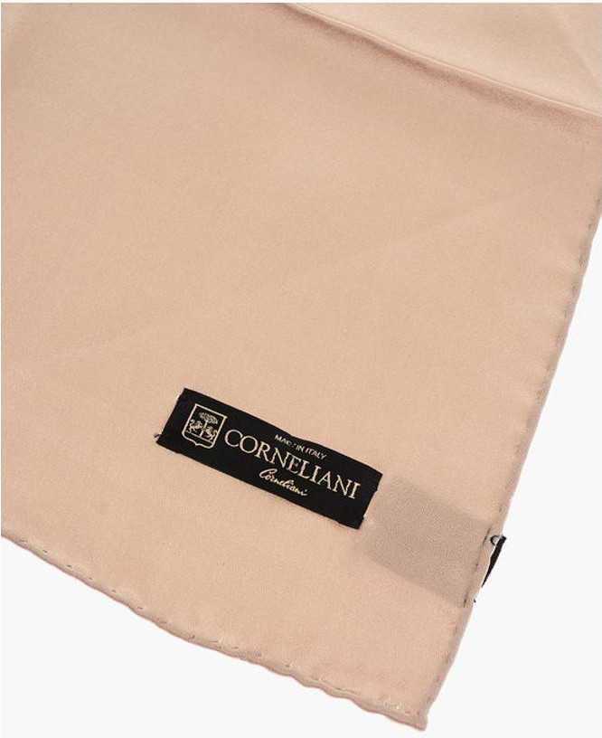 Нагрудный платок Corneliani из атласа однотонного цвета