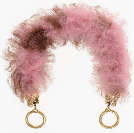 Accessory Prada Fur Handle with Decorative Detail