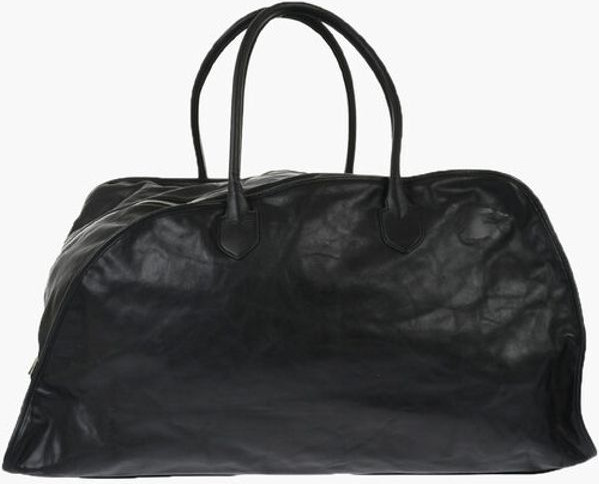 Duffle Bag Burberry Solid Color Leather