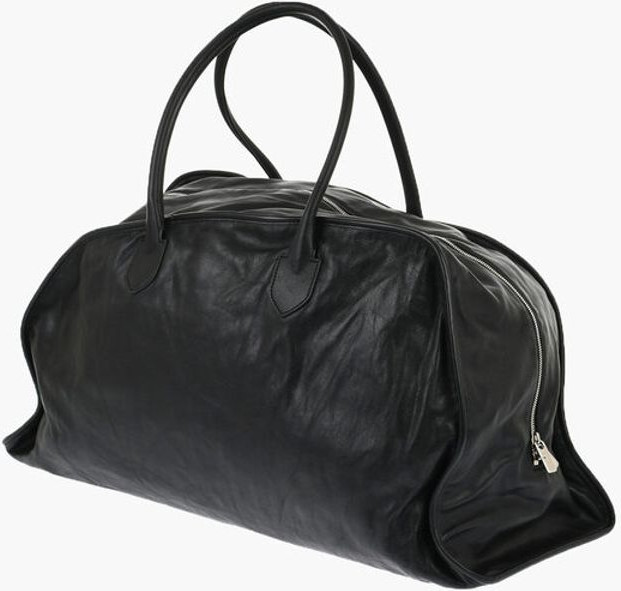 Duffle Bag Burberry Solid Color Leather