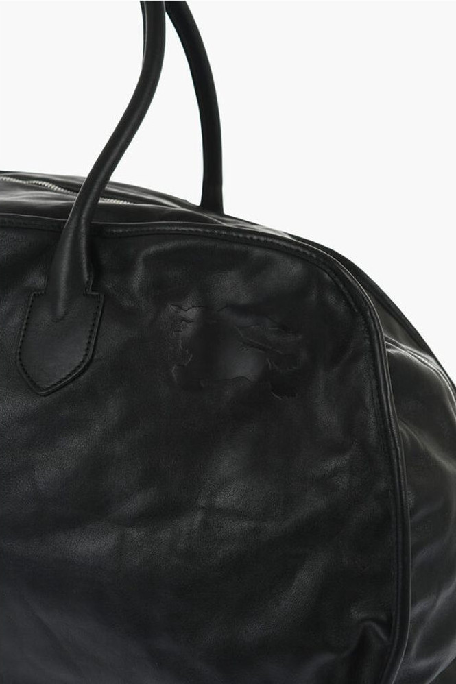 Duffle Bag Burberry Solid Color Leather
