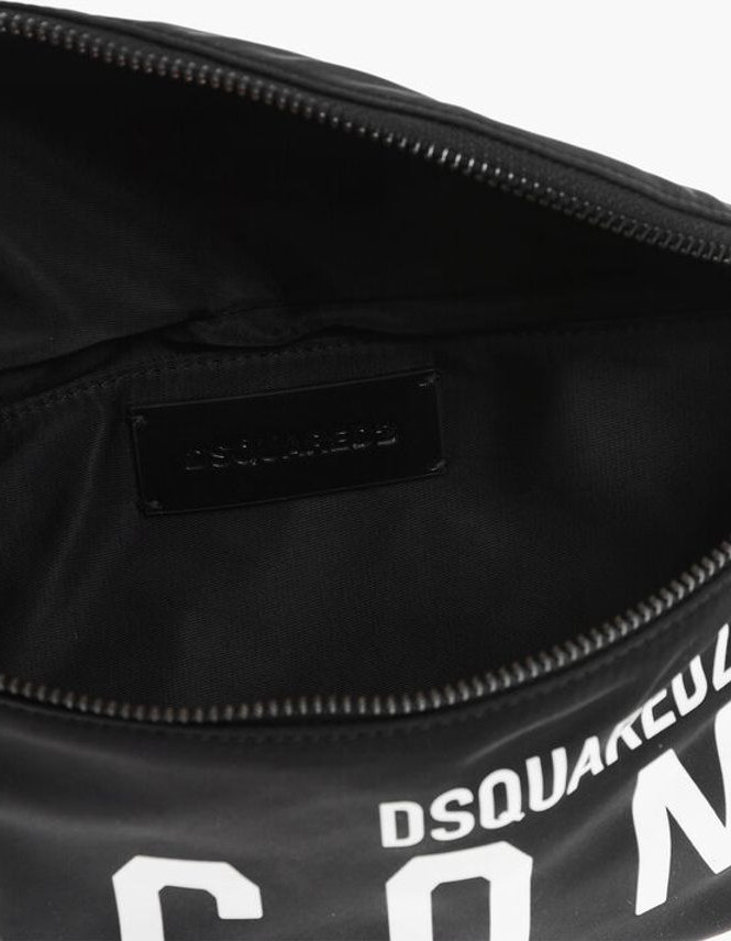 Сумка-клатч Dsquared2 Нейлоновая ICON с печатным логотипом