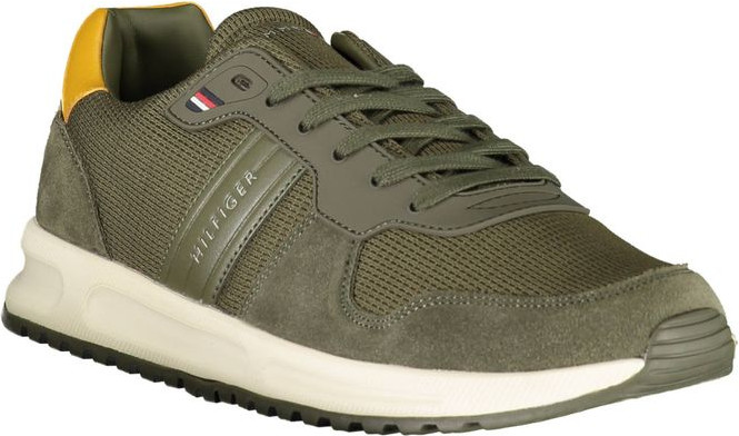 Зеленые кроссовки Tommy Hilfiger из полиэстера