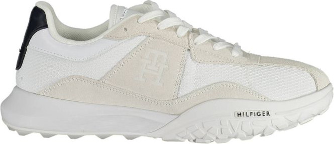 White Polyester Sneaker Tommy Hilfiger