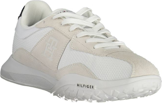 White Polyester Sneaker Tommy Hilfiger